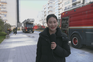 富平县开展高层住宅小区消防安全应急演练