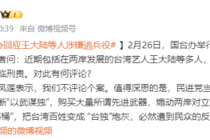 王大陆等人涉嫌逃兵役，国台办回应