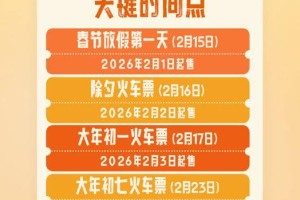 春运购票进入关键时间点！今天可买春节假期首日火车票