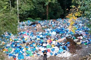 景洪一乡镇树林里堆放有大量垃圾？镇政府：正在清理