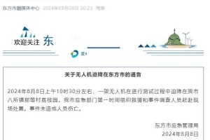 海南东方市通报“一无人机迫降”：无人员伤亡