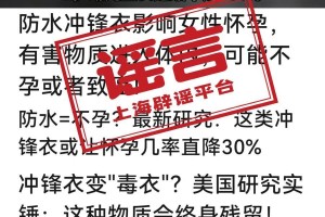 防水冲锋衣可能影响女性怀孕【谣言】