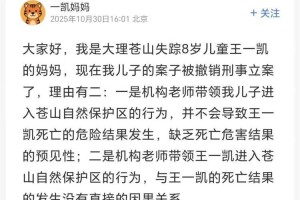 “8岁男童苍山遇难”撤案，孩子母亲称将继续申诉